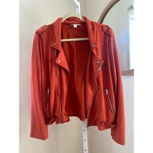 Market & Spruce Kendari Faux Suede Jacket Burnt Orange XL Stitch Fix